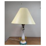 Decorative Lamp with Painted Base