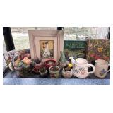 Garden Books, Small Planters and Decor