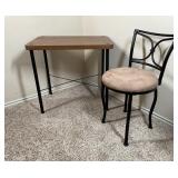 Metal Base Side Table & Chair