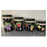 Black Ceramic Canisters