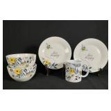 Royal Norfolk Bee Happy Dishes