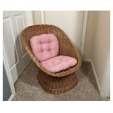 Vintage Wicker Egg Chair