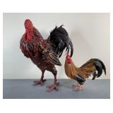Chili Pepper and Feather Roosters