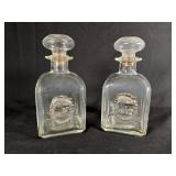 Italian Fiolenza Decanter Pair