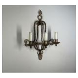 Ornate Metal Wall Candle Arm Sconce