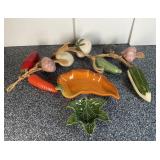 Vegetable Clay Art Kitchen Decor