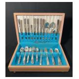Antique Morning Star Flatware in Chest