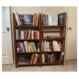 Pair of Folding Bookshelves - Shelves Only