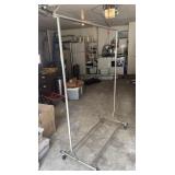 Large Rolling Clothing Rack