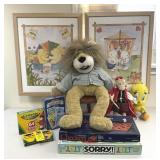 Kids Games and Framed Art