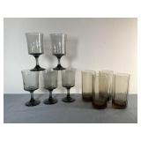 Smoky Vintage Glassware