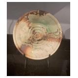 Decorative Glazed Plate with Stand