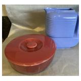 Hall Lidded Bowl and Pitcher