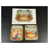 Original Antique Lithograph Cigar Labels