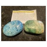 Peruvian Chrysocolla Palm Stone