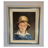 Original Signed Oil on Canvas Board Art