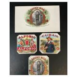 Original Antique Lithograph Cigar Labels