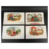 Original Antique Lithograph Cigar Labels