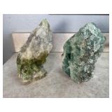 Fluorite and Green Calcite Rocks