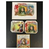 Original Antique Lithograph Cigar Labels