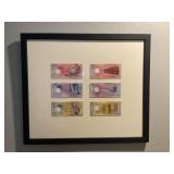 Framed Maldives Currency