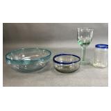 Blown Glass Bowls and Glasses