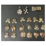 Inlaid Sterling, Brass and Copper Jewelry