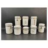 White Hinged OGGI Canisters