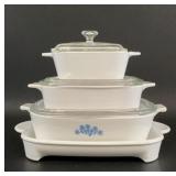 Corning Ware Casseroles and Tray