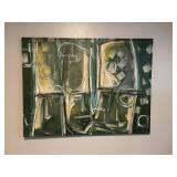 Origial Garth Holtkamp Easter Island Oil on Canvas
