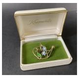 Vintage Krementz Brooch Signed