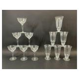 Vintage Etched Glass Stemware