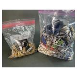 Two Bags of Costume Jewelry