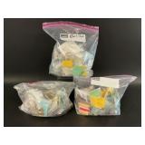 Three Bags of Assorted Earrings
