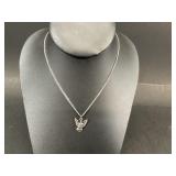 Sterling Boy Scout Pendant and Chain