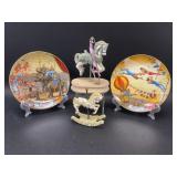 Circus Plates and Carousel Horses