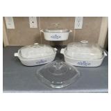 Corning Cornflower Large Casserole Dishes