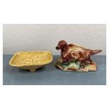 Mid Century McCoy Dog and Yellow Ceramic