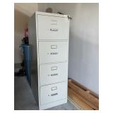 Hon 4-Drawer Metal File Cabinet W/ Keys