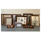 Vintage Frames, Photos and Bronzed Baby Shoes