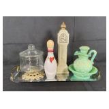 Vanity Tray with Vintage Avon Perfume Bottles