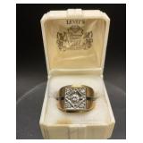 14k Gold And Diamond Ring