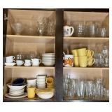 Assorted Kitchen Dishes & Glassware