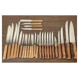 Wood Handle Japanese Knife Sets
