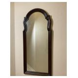 Wood Tall Framed Mirror