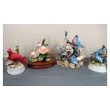 Porcelain Bird and Floral Figures