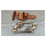 Vintage Hubley "Cowboy" Cap Guns & Holster