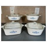 Corning Cornflower Blue Casserole Dishes