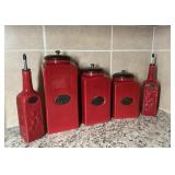 Pier 1 Canister Set and Bottles