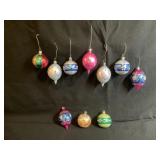 Vintage Hand Painted Ornaments marked Poland